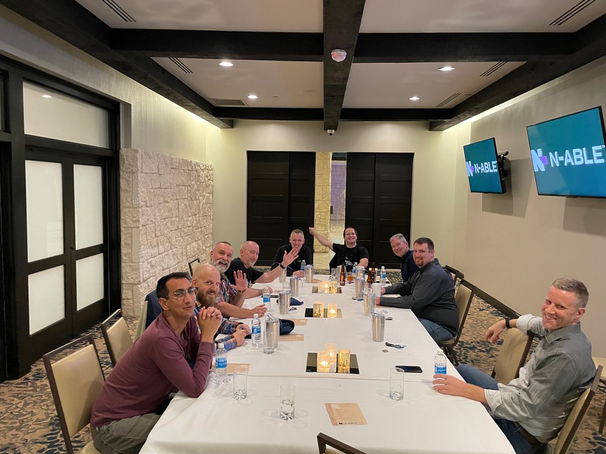 LeilaInTech's tweet photo. #RightofBoom has been a great time and these pictures tell it all! Don't forget to head over to booth 28 and meet team  @Nable ▶️ Lewis Pope &amp; Moe Adnan◀️too! 💜
#cybersecurity #msp #MSSP #earningfans #IT https://t.co/jdzks3ApsH