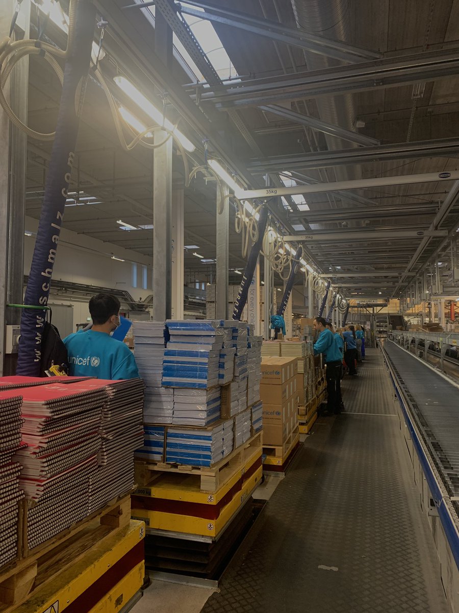 katexrice's tweet photo. UNICEF Supply Division have been sending these boxes to give them a chance to return to school as soon as possible, wherever they can. 

We were also able to look at schools and people that were benefitting from School in a Box, as well as their personal experiences in war https://t.co/VMFMl9tx2d