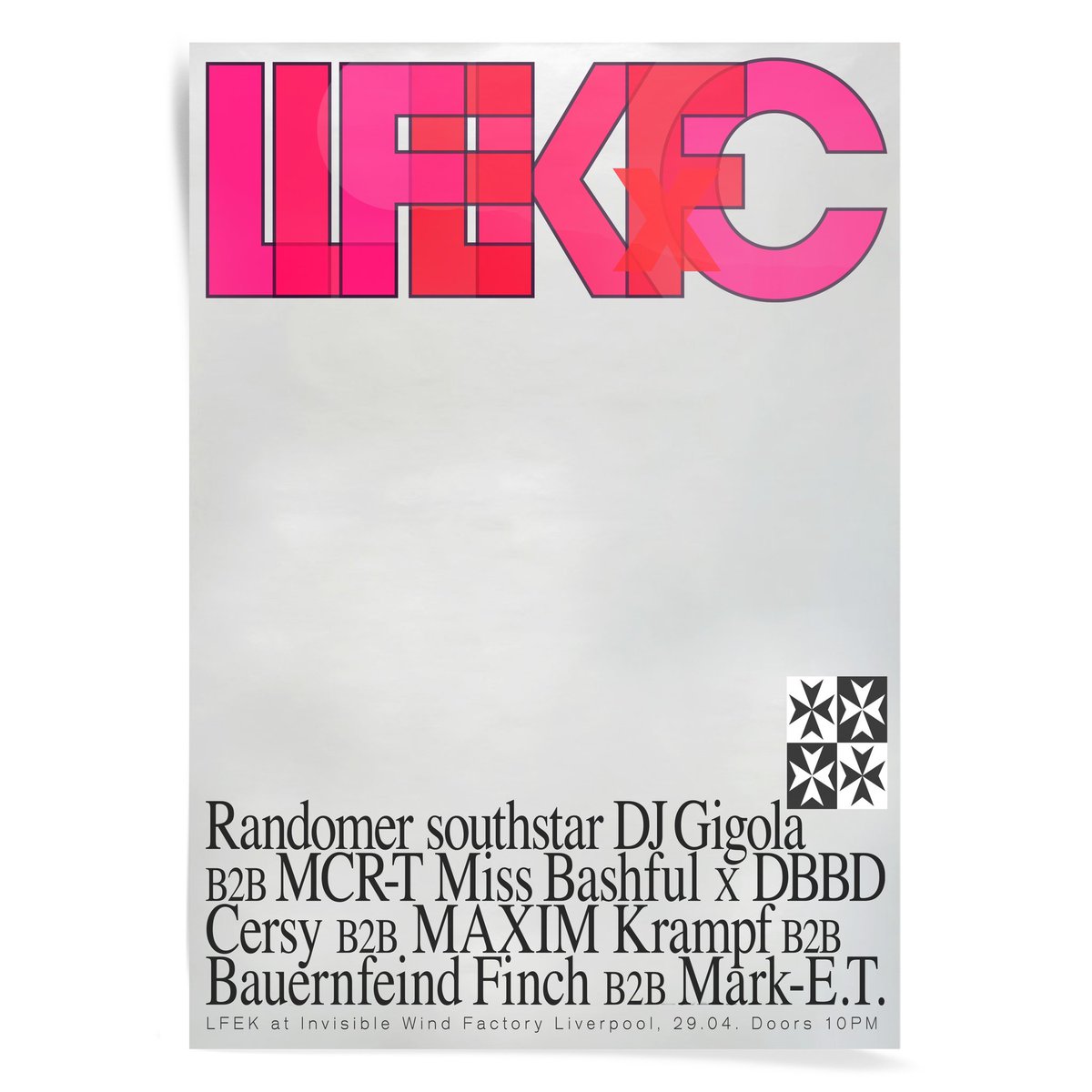 FirstContactLIV's tweet image. Our biggest lineup to date 🚀👽

We are collabing with Live From Earth to bring you a two room Blockbuster in Invisible Wind Factory, Liverpool. Also with two special guests southstar and Randomer.

Sign up for priority access through the event link in bio 👆