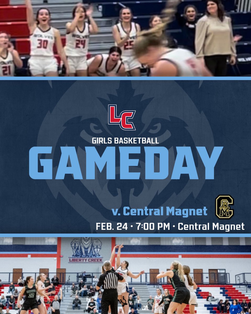 LCLadyWolves's tweet photo. GAMEDAY‼️
🆚 - Murfreesboro Central Magnet
📍- Murfreesboro Central Magnet
⏰ - 7:00PM
#Team1 #GoWolves #PostSeason #RegionTournament #5AAA https://t.co/1shvuj2Fdf