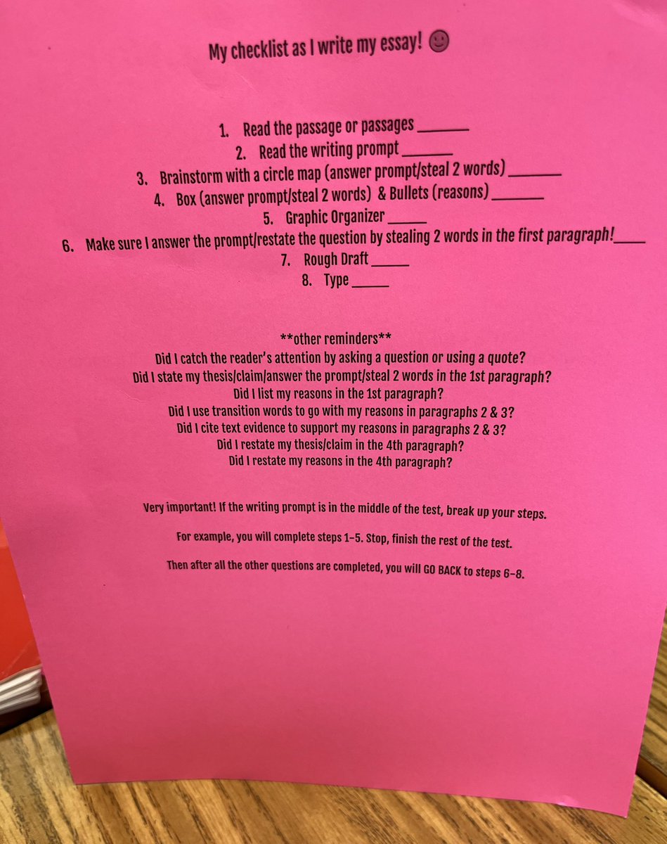 Strange1Kali's tweet photo. @Pearson_Ponies Our 4th graders are ROCKING their writing STAAR prep!! Thank you Mrs. Tillett for this amazing lesson! #tier1sinceday1 #GISD #ponyPRIDE #STAARprep #4thgrade https://t.co/v6pChRf5KD