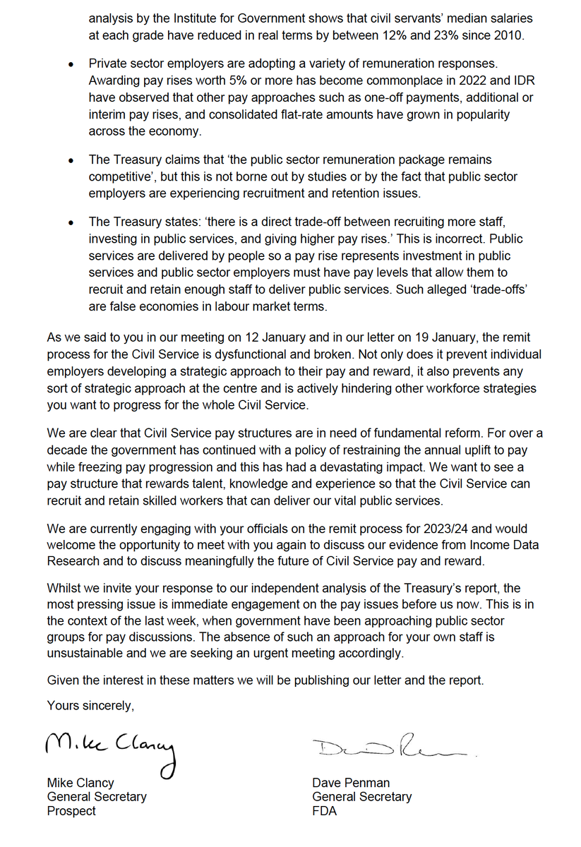 Public servants are not the cause of inflation, they’re the victims of it. Together with <a href="/ProspectUnion/">Prospect Union</a> we commissioned an independent analysis of the government's economic evidence on pay and submitted it today.

Read our letter to Minister for the Cabinet Office, Jeremy Quin MP