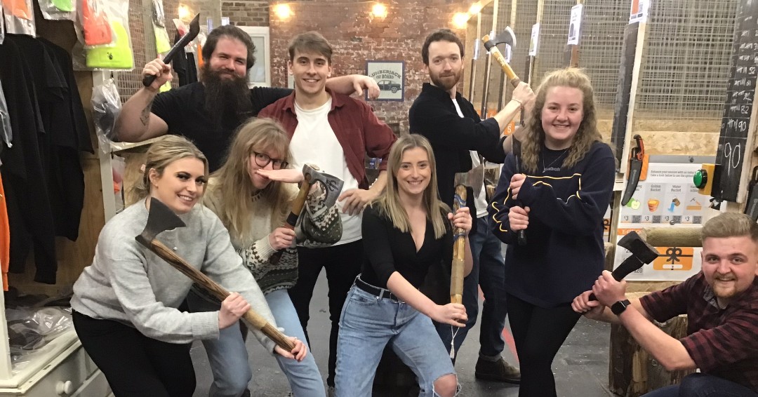 What are your plans tonight? Axe throwing is the only answer😎 #BookNow #AxeThrowing #FridayNight #TimberJacks #Axes