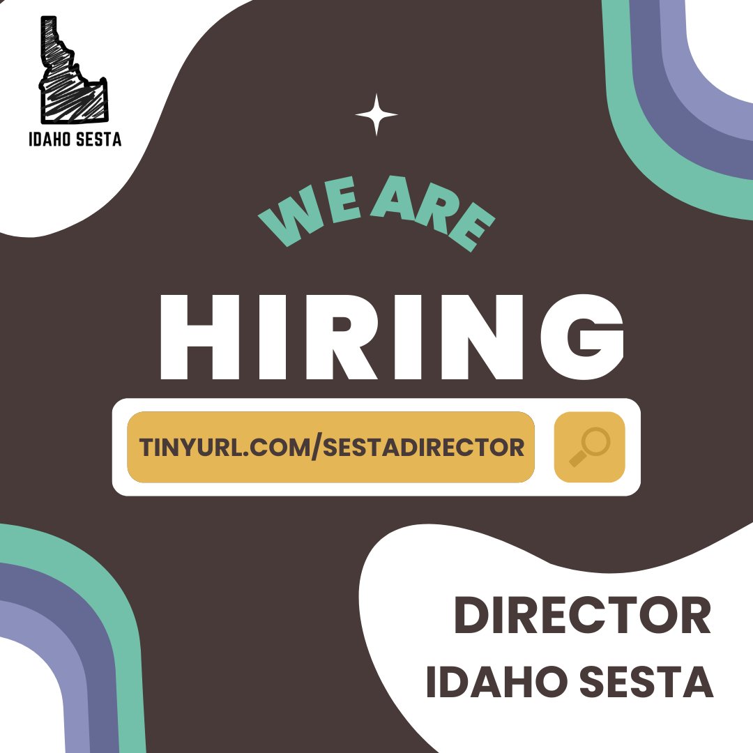 IdahoSESTA's tweet photo. Idaho SESTA is hiring for the Director position. Application open until Feb 27.
Learn more and apply at https://t.co/ApadfAzrYG
#SupportingEducatorsSupportingStudents https://t.co/aeHhcC2QEI