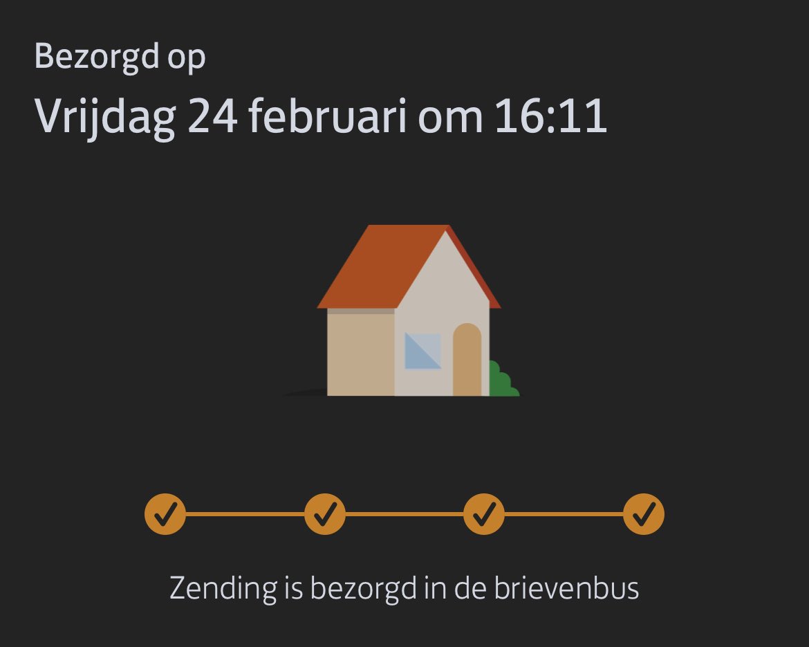 FemkeGZ's tweet photo. @PostNL ik heb niets ontvangen in mijn brievenbus op dit tijdstip. Zie dm voor track&amp;trace https://t.co/5gL2k6N8zb