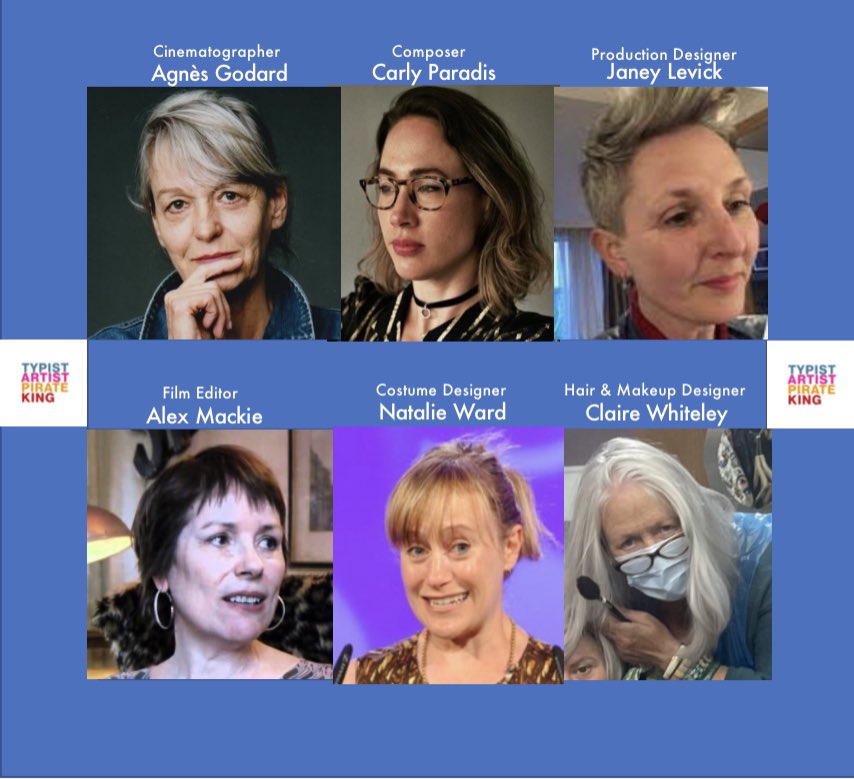 Ahead of our gala screening on International Women’s Day at @glasgowfilmfest I thought it worth mentioning that all of the Heads of Departments for @BFI backed TYPIST ARTIST PIRATE KING were amazing women. #womeninfilm #womenmakemovies And here they are! 👇