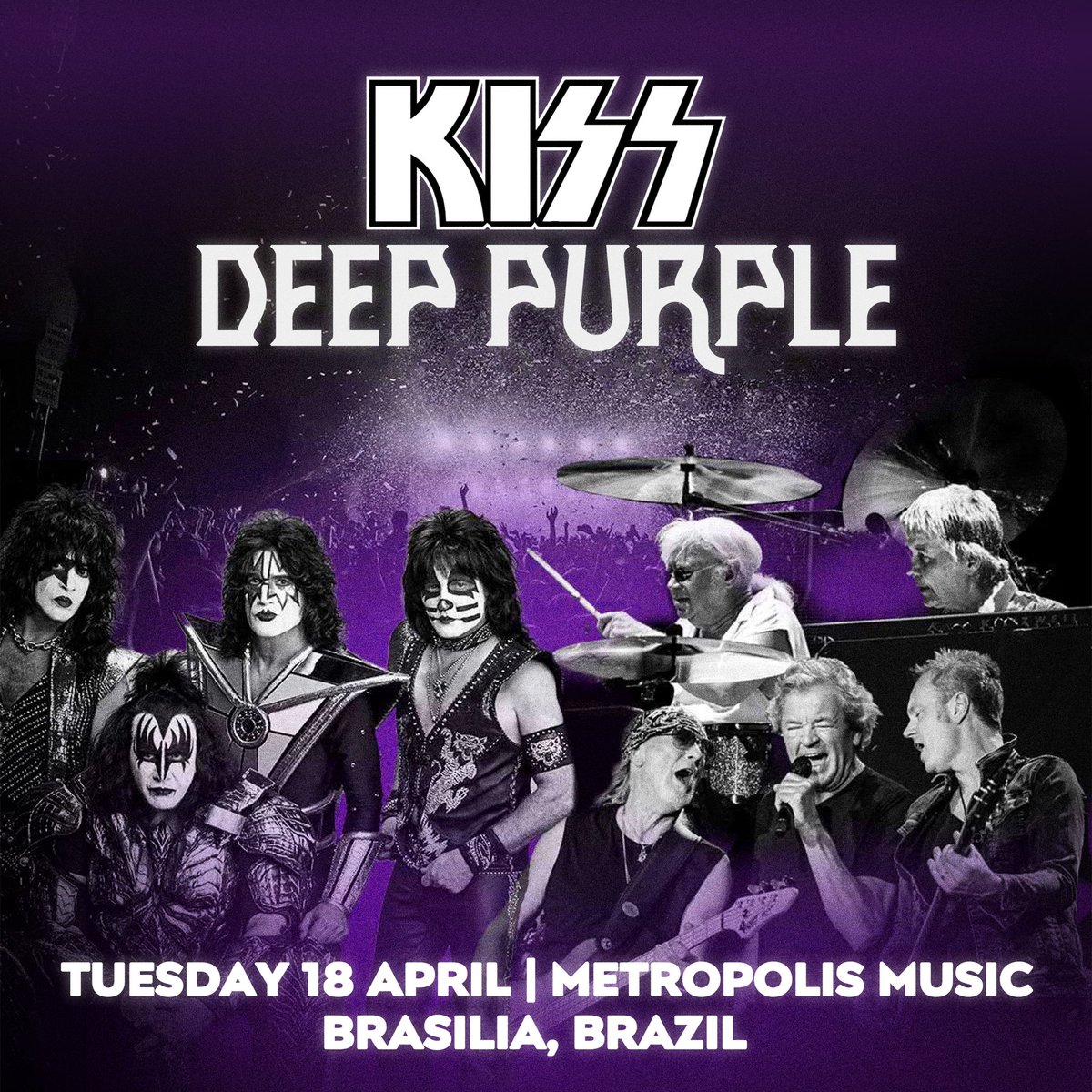 _DeepPurple's tweet photo. Deep Purple are excited to announce a show with Kiss in Brazil this April at Arena brb mane Garrincha with @metropolesmusic
Ticket link in bio. 

// DP WebCrew

 #deeppurple #livemusic #KISS https://t.co/Ct2EgvQIMn