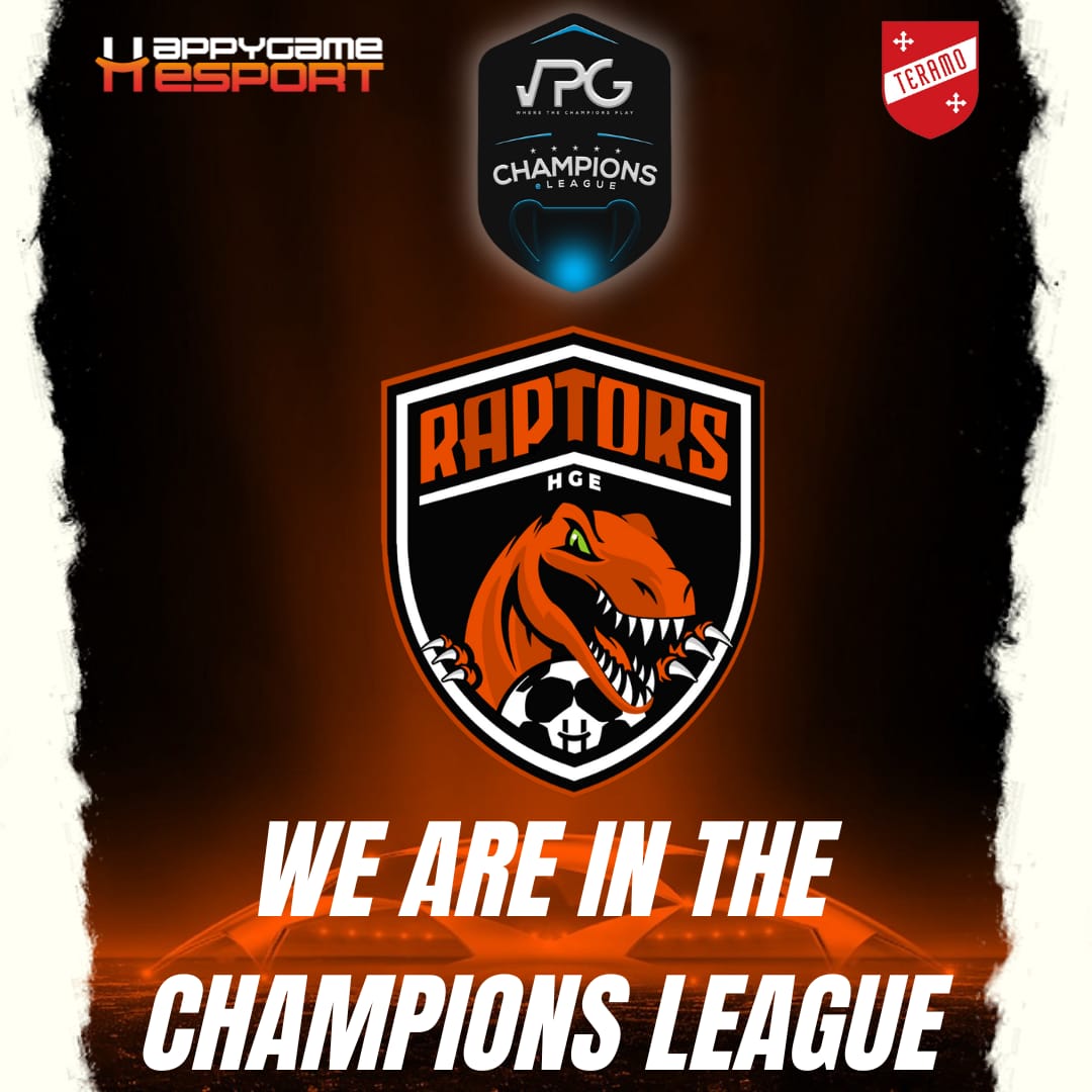 ITALIAN RAPTORS (@italianraptorss) on Twitter photo Per la prima volta nella storia del club siamo in <a href="/OfficialVPG/">Virtual Pro Gaming</a> CHAMPIONS.
WE ARE IN THE CHAMPIONS LEAGUE 😍🟠⚫ Per la prima volta nella storia del club siamo in <a href="/OfficialVPG/">Virtual Pro Gaming</a> CHAMPIONS.
WE ARE IN THE CHAMPIONS LEAGUE 😍🟠⚫