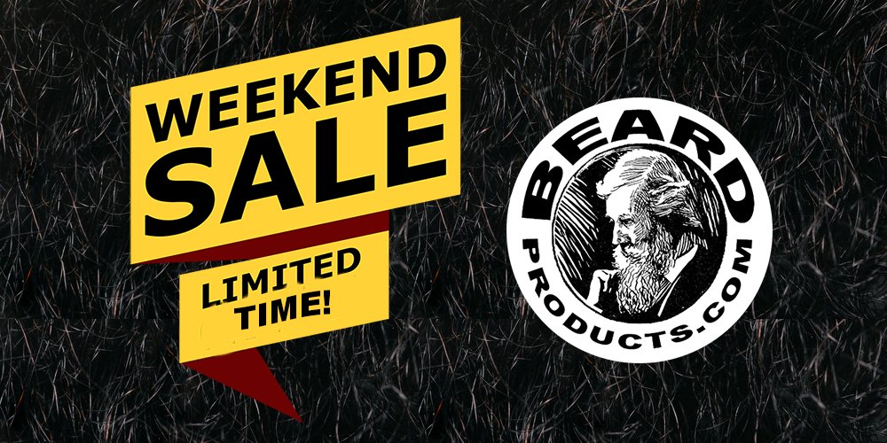 Weekend Sale! Save 60% OFF or More 
LIMITED TIME While Supplies Last
BeardProducts.com
#beardproducts #sale