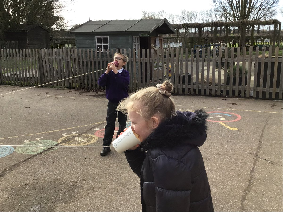This afternoon Neptune used string telephones to investigate how sound travels. We discovered that sound travels much better when the string is tight than when it is baggy and also that sound doesn’t travel so well when the string is touching something. <a href="/DEMAT__/">Diocese of Ely Multi-Academy Trust</a> <a href="/CEO_DEMAT/">Adrian Ball</a>