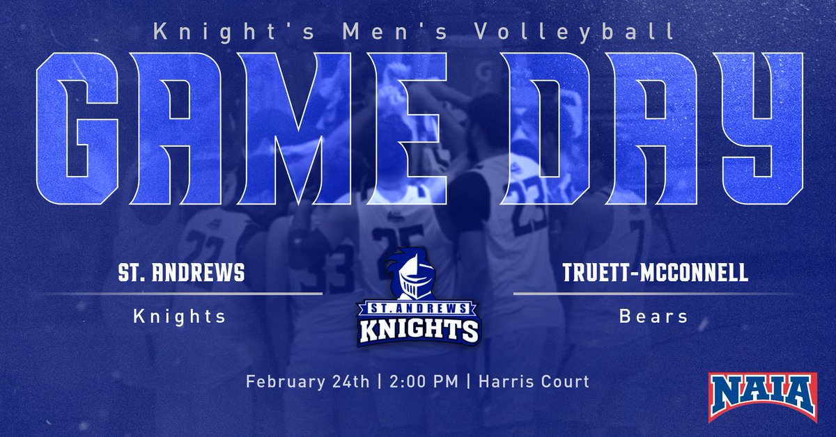 SAUKnights's tweet photo. It's an action packed day for Knights athletics ‼️

HOME 🏰

Men's Volley vs. Truett-McConnell | 2:00 PM
Softball vs. Methodist | 2:00 &amp; 4:00 PM
Beach Volleyball vs. Webber | 2:00 PM

AWAY 🚌

Baseball @ Johnson | 1:00 &amp; 4:00 PM

Catch all the action @ https://t.co/pHVYTrAqxL https://t.co/SpOMOjAlw0