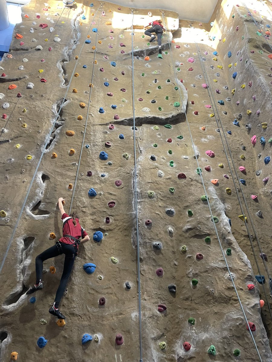 Climbing Club - such a good way to end the week. A confident and highly competent group of children very well drilled on rope work and belaying. #confidentcurioushappy