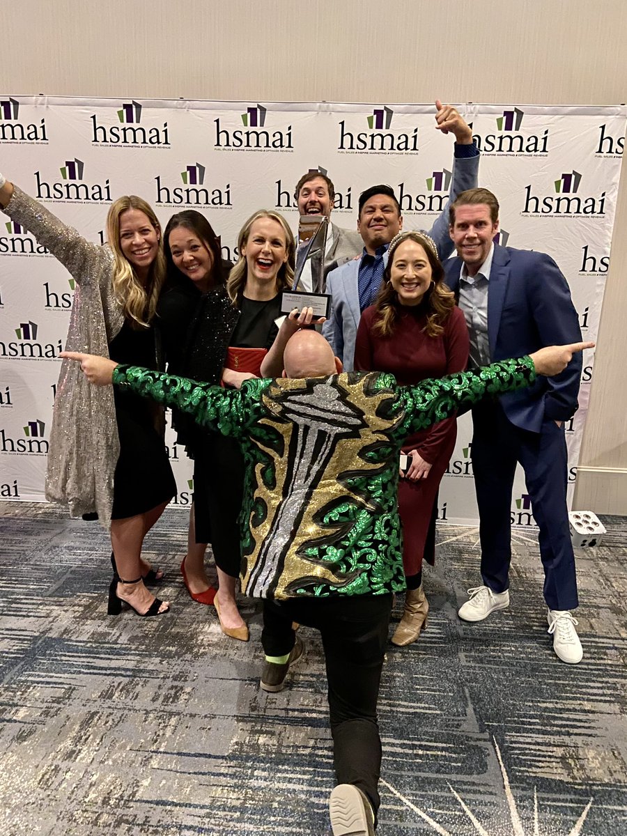 Last night was one to remember.✨ In partnership with @copafuji & @ColehourCohen, our teams won four prestigious @HSMAI @AdrianAwards for our buzzworthy Kissing in the Rain campaign that made a splash to drive rainy-season travel to Seattle. Congrats to all involved! 🤩