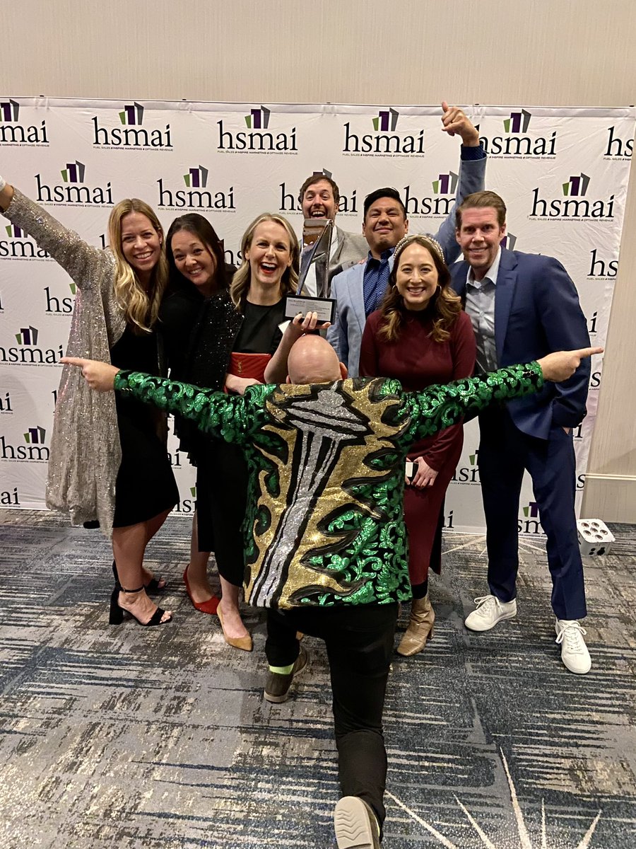 Last night was one to remember.✨ In partnership with <a href="/copafuji/">Copacino+Fujikado</a> &amp; <a href="/ColehourCohen/">C+C</a>, our teams won four prestigious <a href="/HSMAI/">HSMAI</a> <a href="/AdrianAwards/">HSMAI Adrian Awards</a> for our buzzworthy Kissing in the Rain campaign that made a splash to drive rainy-season travel to Seattle. Congrats to all involved! 🤩