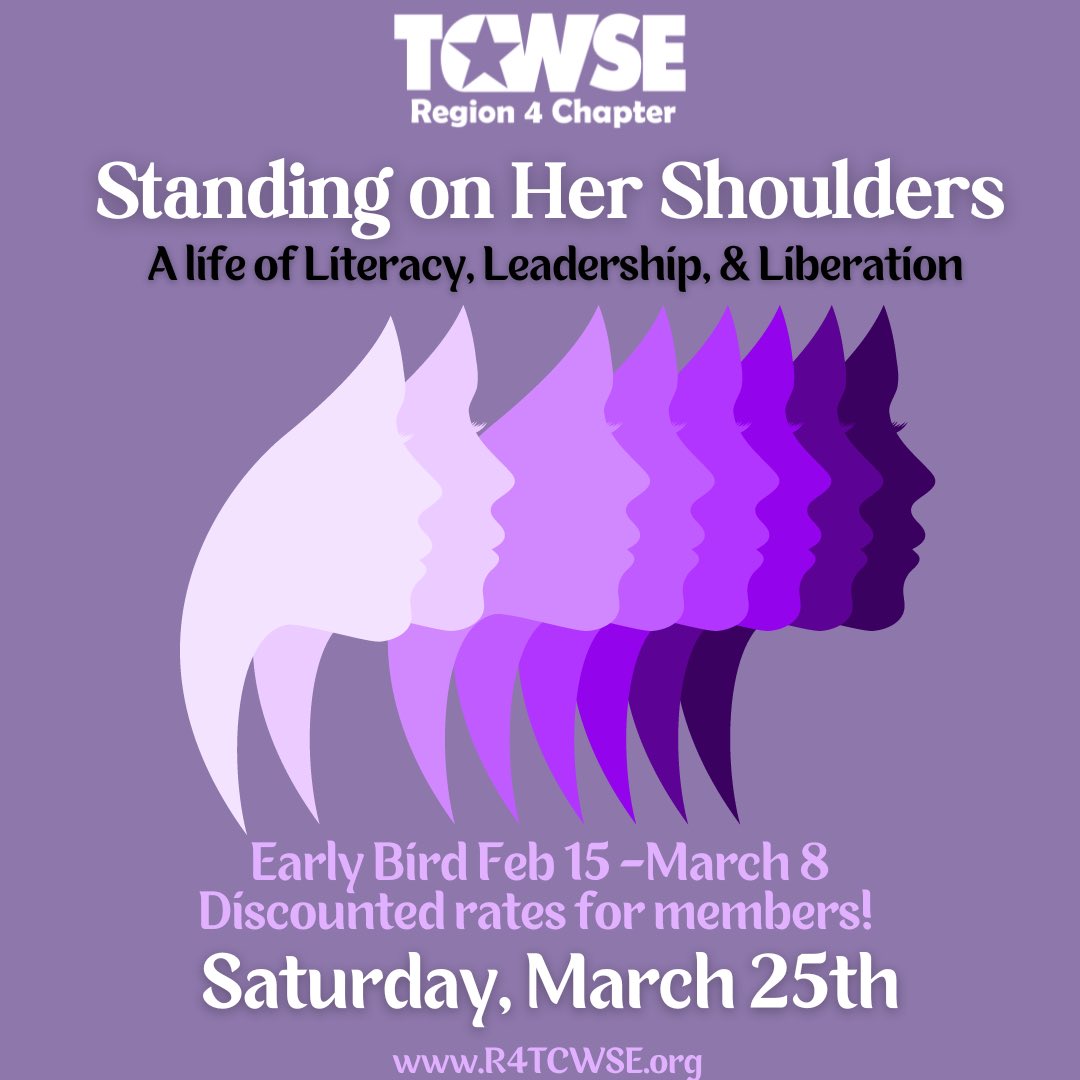 R4TCWSE's tweet image. #Friyay roll call for all our #R4TCWSE ladies! Comment below with👍🏽👍🏼👍🏻👍 if you are registered for our upcoming #SpringConference!
Early bird prices available, register now at r4tcwse.org
@paulapatterson