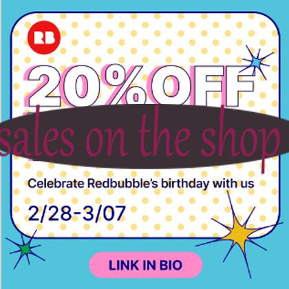 hiii~ there are sales on my #redbubbleshop :>
.
#Sales #soldes #shopping #artshop #artshopping #birthday #art #ArtistOnTwitter #Artists #artistsupport