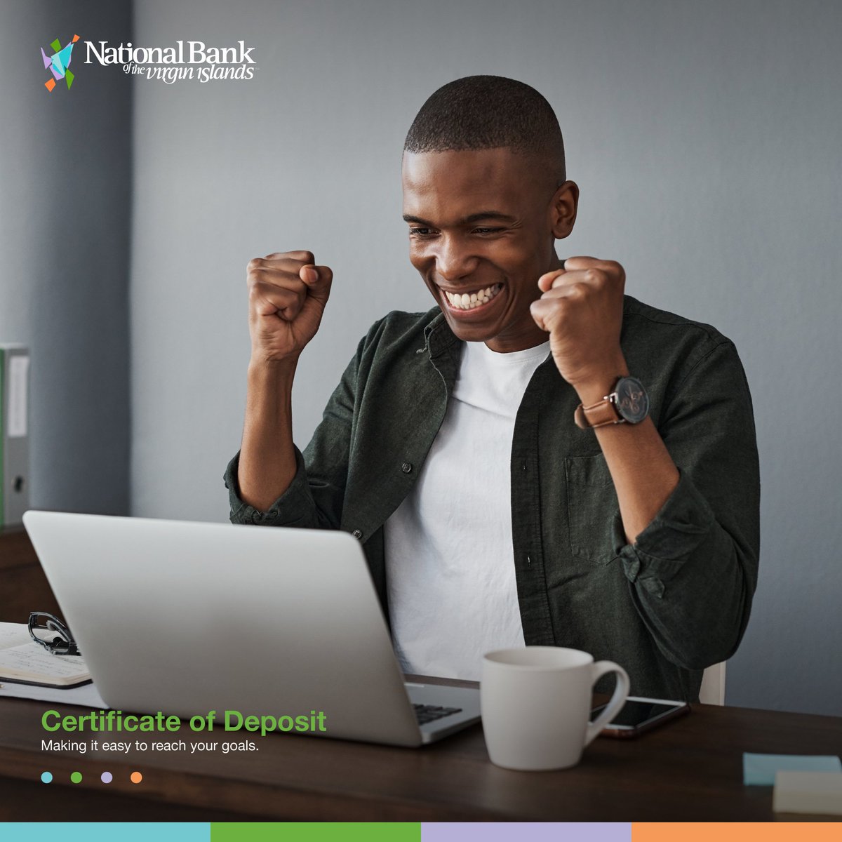 BankIslands's tweet photo. Making it easy to reach your goals. Get personal with NBVI today. #nbvicds #theofficialbankofparadise #yourcommunitybank #nationalbankvi https://t.co/8ZxJ99QJm3