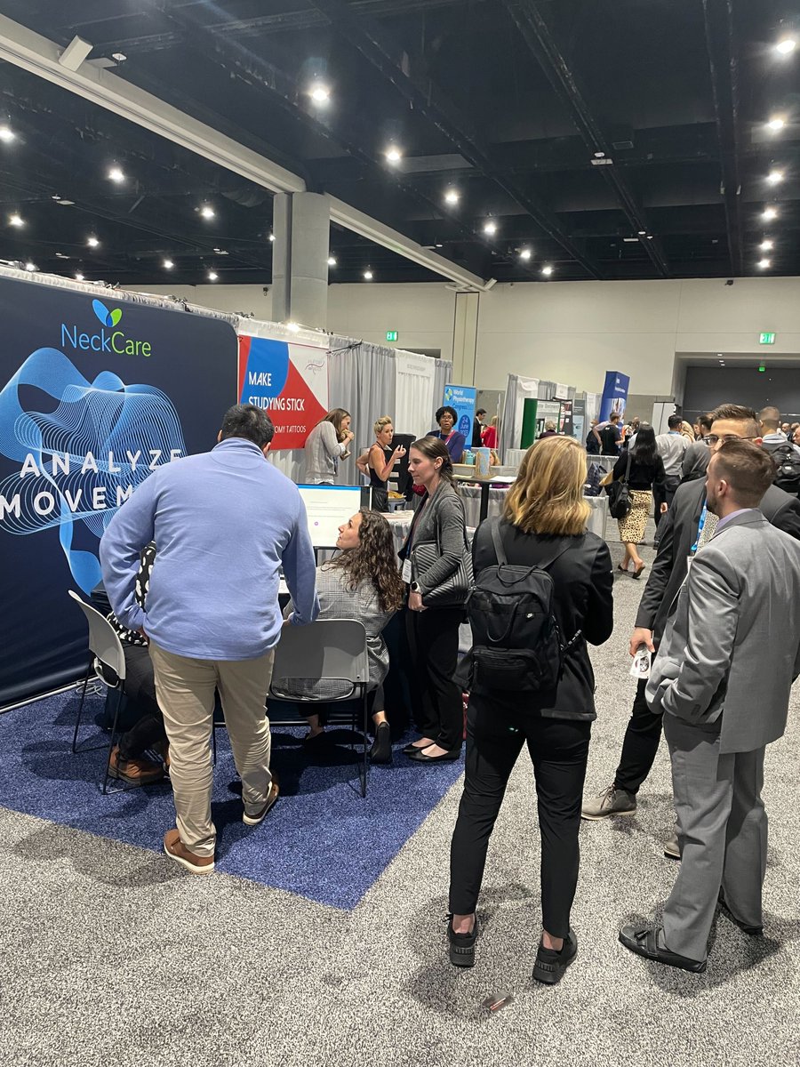 What a fantastic day at #aptacsm yesterday with a lot of great conversations with future customers and partners! We are back at it again for another packed day here in sunny San Diego! ☀ 🇺🇲 Come see us at Booth 721!

#physicaltherapy #concussion #neurorehab #orthorehab #neckpain
