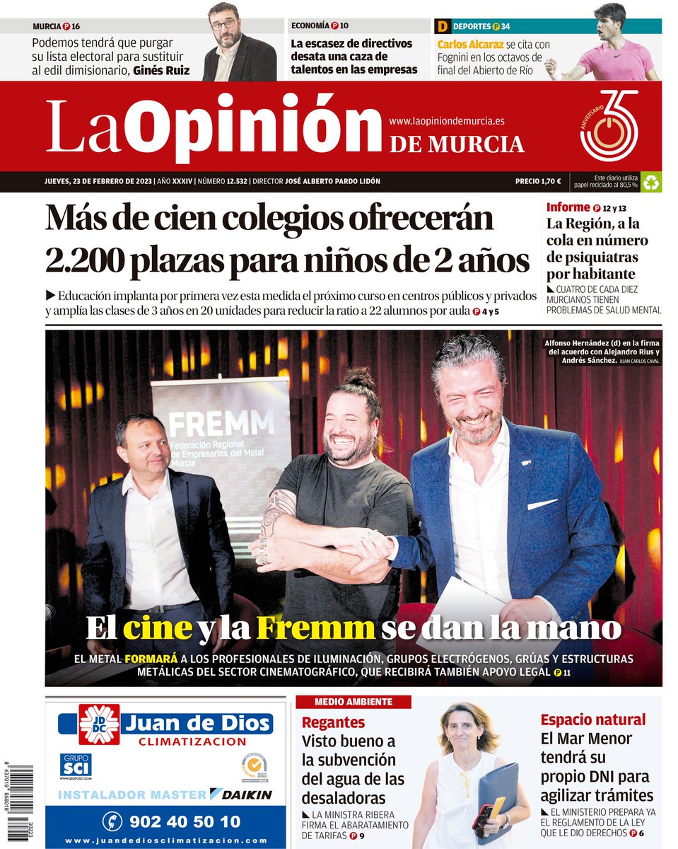 ☺️ Muy content@s con las críticas positivas en medios de comunicación tras el pionero acuerdo con <a href="/fremm_es/">FREMM</a>, que une las empresas del #metal ⚙️ y del #cine 📽️

#FREMM #industriaaudiovisual #asociaciones #Asociacionesunidas #industriadelcine #CineyMetal #profesionalesydemurcia