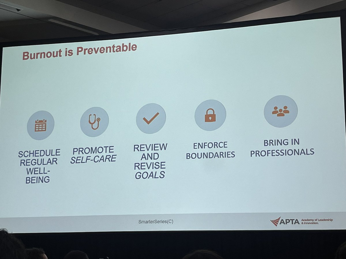 Burnout is preventable but it’s also contagious! #aptacsm