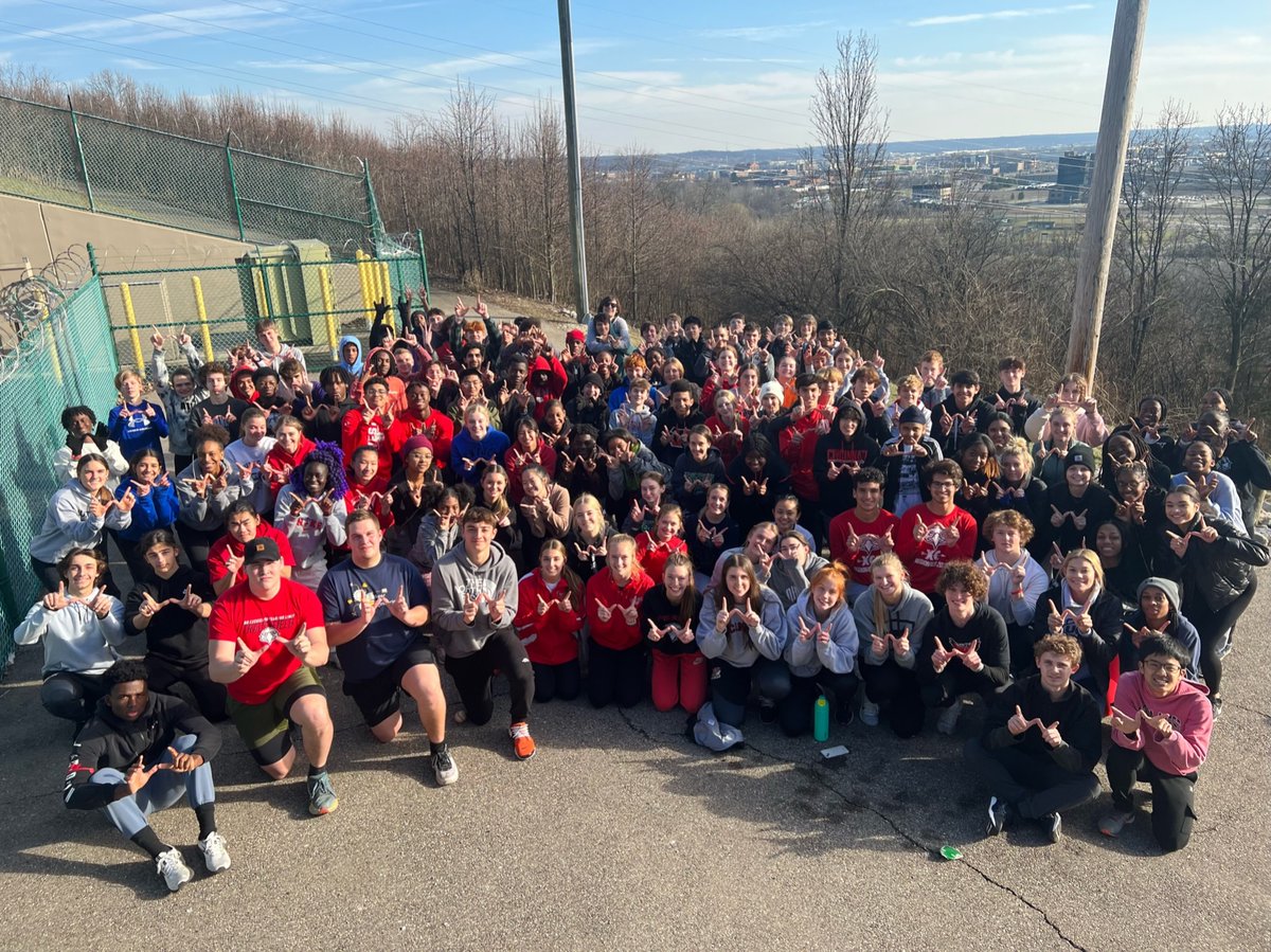 Annual Beckett Hill day for The Firebird Track and Field Family!!!
Excited about this group! Seniors did a great job speaking to the TEAM!