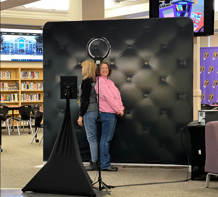 Taking a photo booth photo with my favorite CCD during our Black History Month celebration!