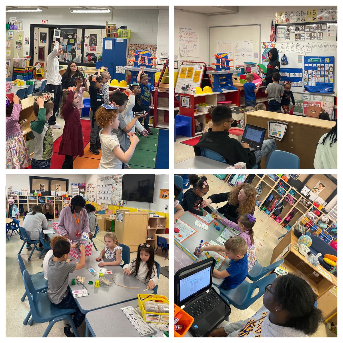 LMEKwcps's tweet photo. Our NHHS helpers &amp; interns dance and lead carpet time &amp; math rotations! Hubs helping Hubs. #CTEMonth @HubsNHHS @CTE_WCPS https://t.co/XKTggLG4e8