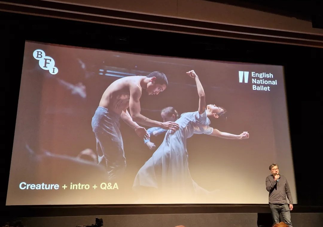 Thoroughly enjoyed watching #CreatureFilm at @BFI tonight with incredible Q&A with director extraordinaire @asifkapadia Beautiful, interpretive, intense film bringing @AkramKhanLive's expressive dance and ballet to the cinema - unique, moving and trailblazing.