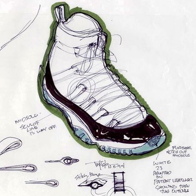 TheSiteSupply's tweet photo. Tinker Hatfield's original sketches 🖌️ https://t.co/mQ5agML4eE