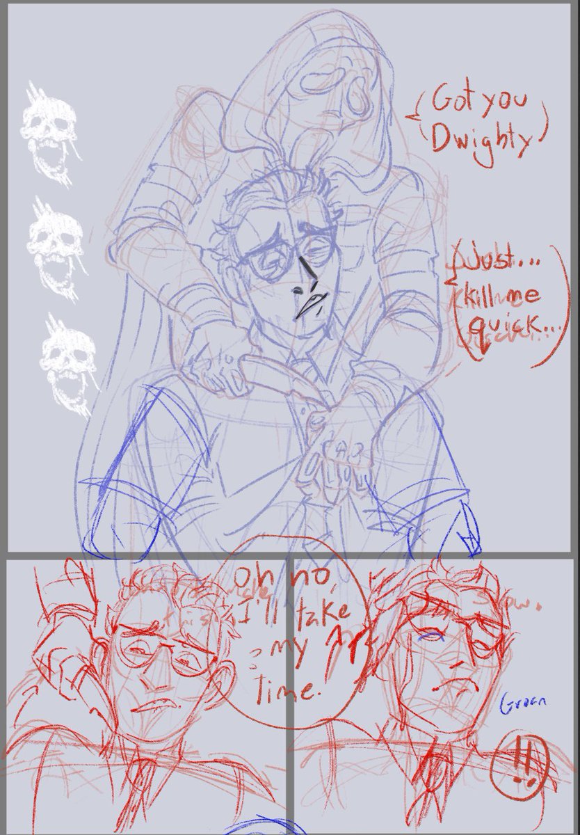 Have NOT posted on here in a while. Here’s a crop of a comic im workin’ on!