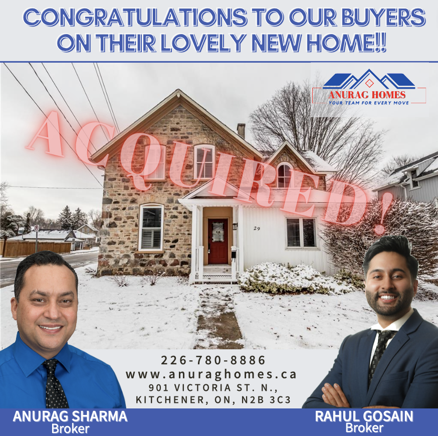 Rahul_AHTeam's tweet photo. JUST ACQUIRED!!! Congratulations to our clients on the purchase of this spectacular detached home!!

Call today if you are planning to buy or sell @ (226)-887-8453.

#justacquired #buyingahouse #kitchenerhomesforsale #remaxagent #anuraghomes #realestate https://t.co/9d8sGb2HFt