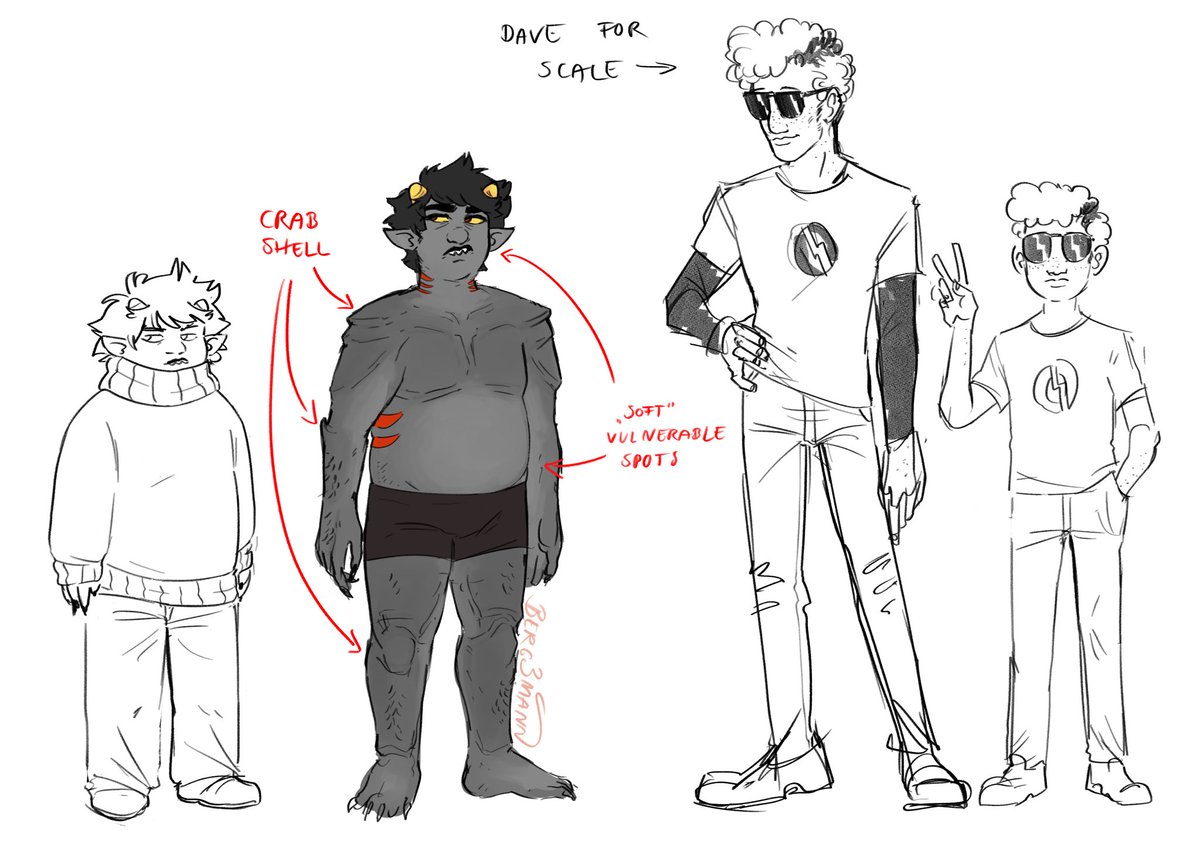berg3mann's tweet photo. bunch of HS/troll doodles from the last few weeks! 

troll body + body language hcs bc theyre on my brain 😈
#homestuck https://t.co/x8WjgjnPlm