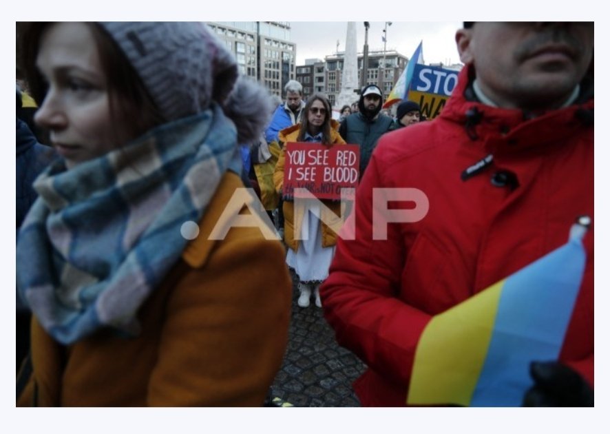 Demonstration in Amsterdam in solidarity with Ukraine , © Farouk Batiche