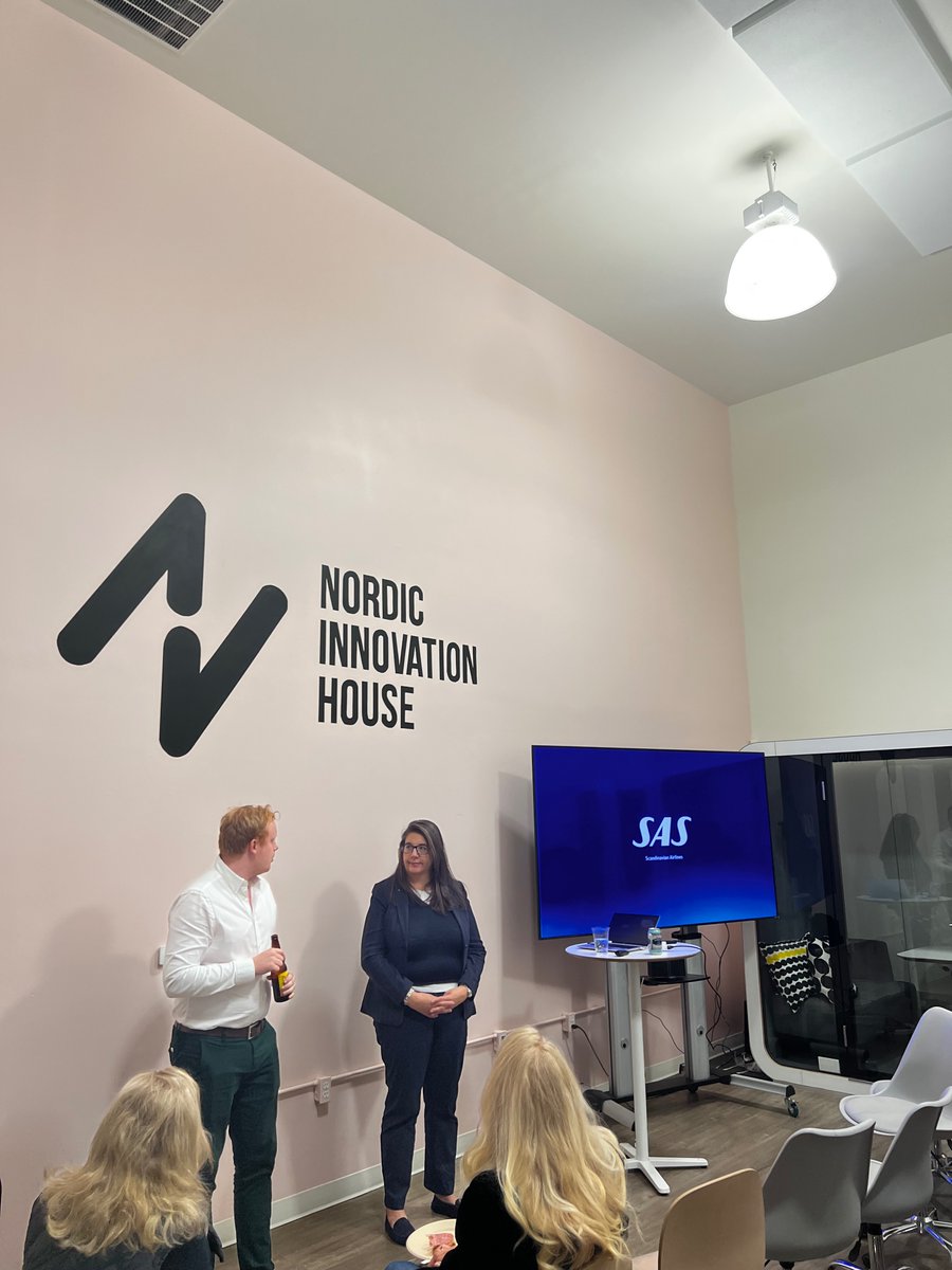 SACCSFSV's tweet image. SACC San Francisco/Silicon Valley was thrilled to welcome @SAS at @innorhouse yesterday evening to present the airline's new fleet, new cabins, its routes in North America and the airline's renewed efforts to achieve a more sustainable flying experience.
