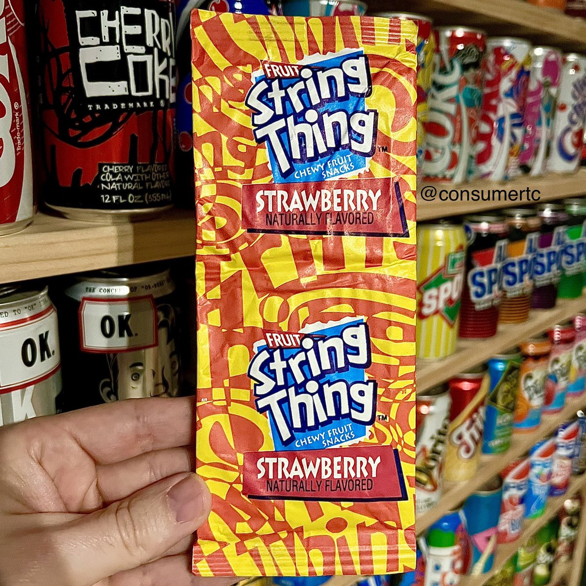 1,000 retweets and I’ll open this sealed 1994 package of FRUIT STRING THING fruit snacks from my collection. Let’s see what’s inside this thing.