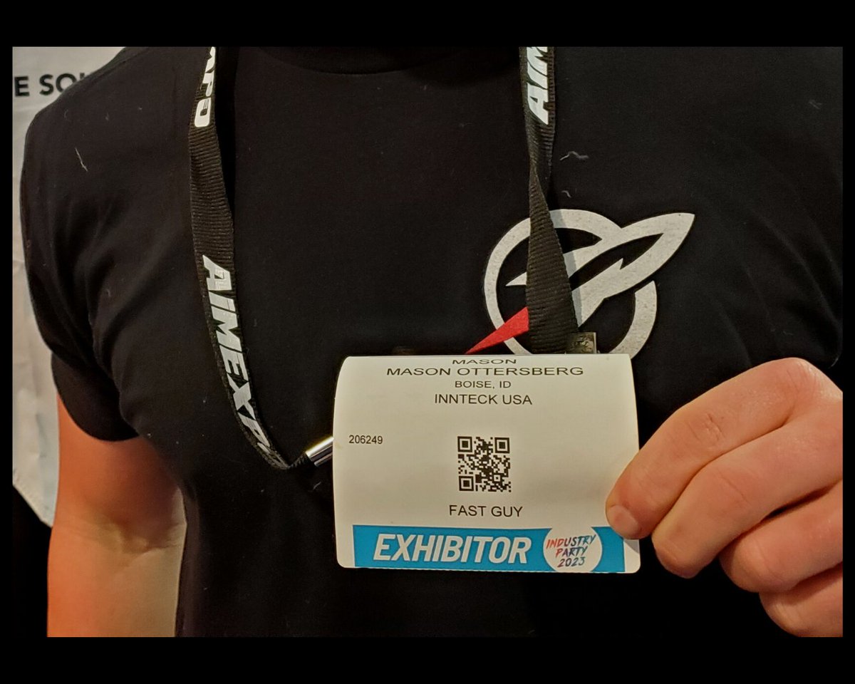 Innteck_Usa's tweet photo. Special thanks to @MasonOttersberg  for spending some time with us while at @AIMExpo  . To date this resident #fastguy has logged more race hours than anyone in the USA on #mousseballs ! He is still running his original set with over 60 hours on them!
@MrWolfSolve 
#mrwolfsolve https://t.co/erwlbBBusJ