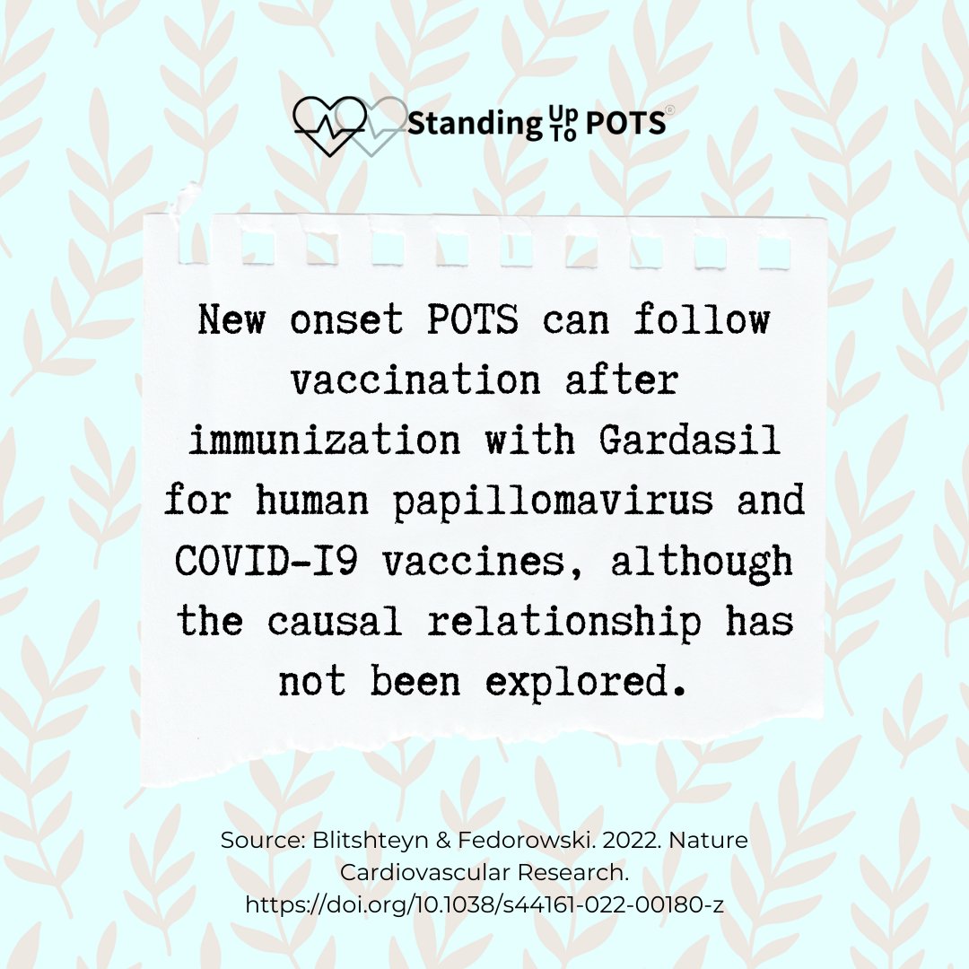 POTSActivist's tweet image. Vaccine injury has been a known cause of POTS for years. HPV and COVID vaccines have been implicated in POTS, but why is not yet known. Vaccines protect against severe illness, but have longstanding adverse effects in a tiny % of the population. doi.org/10.1038/s44161… #SUTP