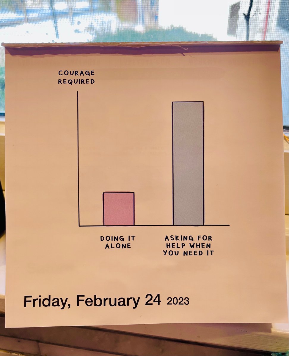Asking for help when we’re struggling is not weakness. It takes a tremendous amount of courage to be vulnerable with others especially in an individualistic environment like medicine. But, as with patient care, it’s impossible to do everything alone.
#WomenInMedicine 
#MedEd