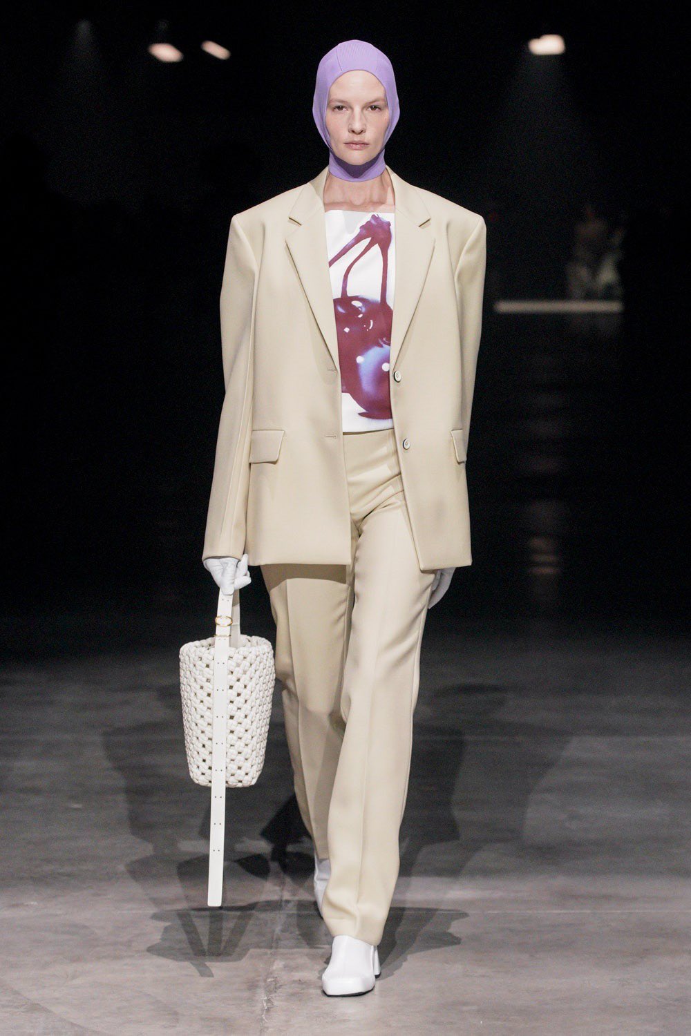 小物 JIL SANDER 23AW Jil Sander+ Men's Jil Sander Plus Mushroom Patch Scarf in