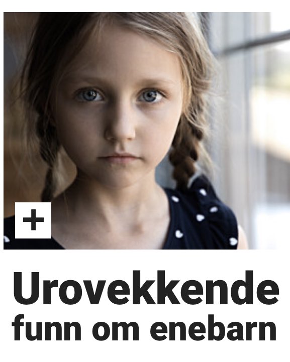 eriklun's tweet photo. Urovekkende i Dagbladet. Det eneste trygge er å være den førstefødte i søskenflokk? https://t.co/G0F98ayy3P