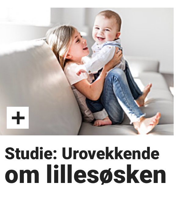 eriklun's tweet photo. Urovekkende i Dagbladet. Det eneste trygge er å være den førstefødte i søskenflokk? https://t.co/G0F98ayy3P