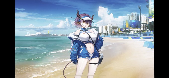 アークナイツさんはこういったコーデとかのシナリオ内のみででてくる立ち絵やイラストも設定できるようにしてください!!!はと表情差分も! 