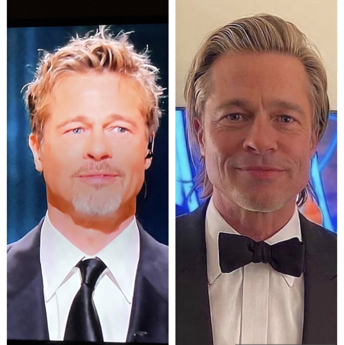 GeekChounette's tweet photo. #BradPitt pour remettre le César d’honneur !
@canalplus vous avez utilisé le filtre teenage de TikTok c’est pas possible oO #Cesar2023 https://t.co/z3peku47vo