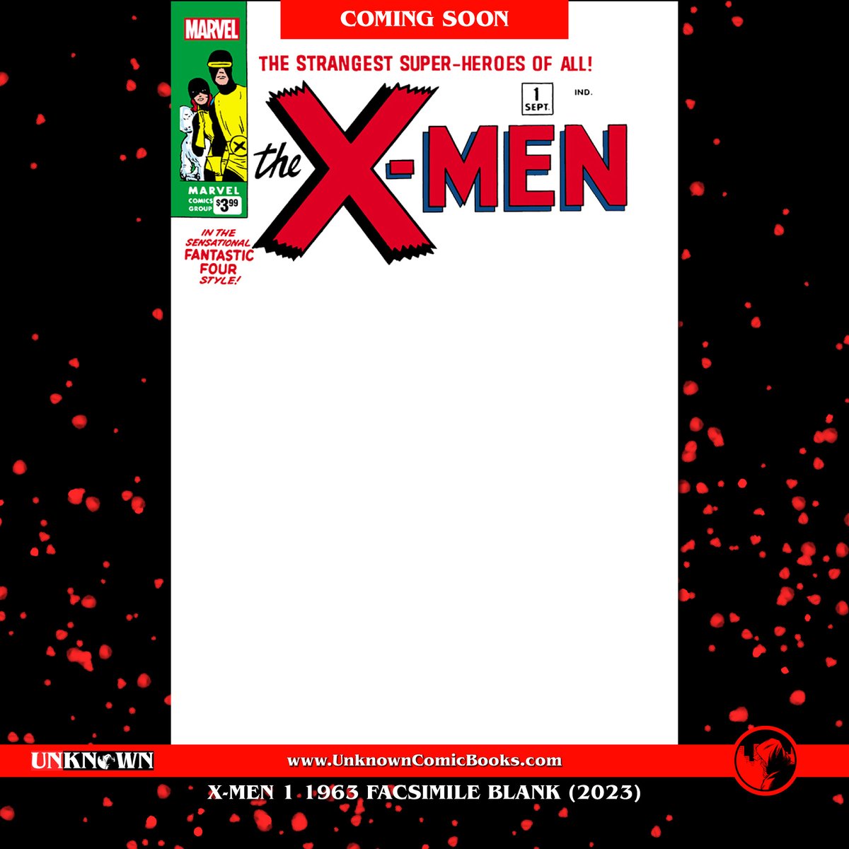 Unknown_Comics's tweet photo. #XMEN1963 1 #FACSIMILE EDITION exclusive BLANK variant
Available online TOMORROW 5 PM CST at https://t.co/JBcwvrcaJR and on the UNKNOWN COMICS APP!
#XMEN #XMEN2023 #XMEN2022 #XMEN1 #BLANKCOMIC #MARVEL #MARVELCOMICS #UNKNOWNCOMICBOOKS #COMIC #COMICS https://t.co/P6m7aqHWKC