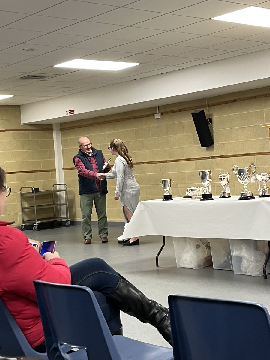 bingbong2005's tweet photo. This evening was the Ashford Cattle Show awards evening and Kiera-lacie won an award for champion lamb handler for her skills in the show ring back in November 🏆💙 @TheNorthSchFarm https://t.co/9VIW4OPZ2q