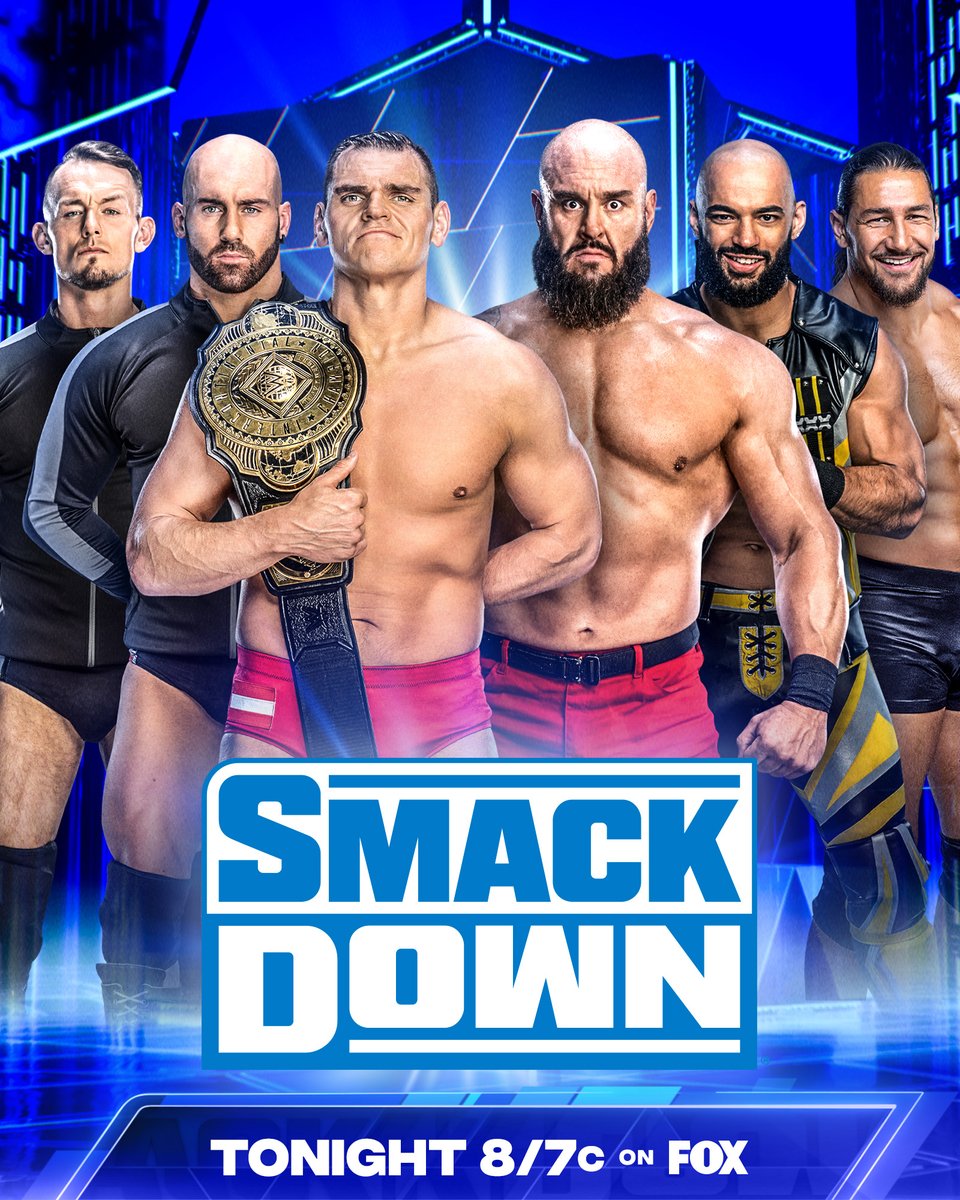 TONIGHT on #SmackDown

A massive Six-Man Tag Team Match between #Imperium and the team of #BraunStrowman, @KingRicochet and @MadcapMoss!

📺 8/7c on @FOXTV