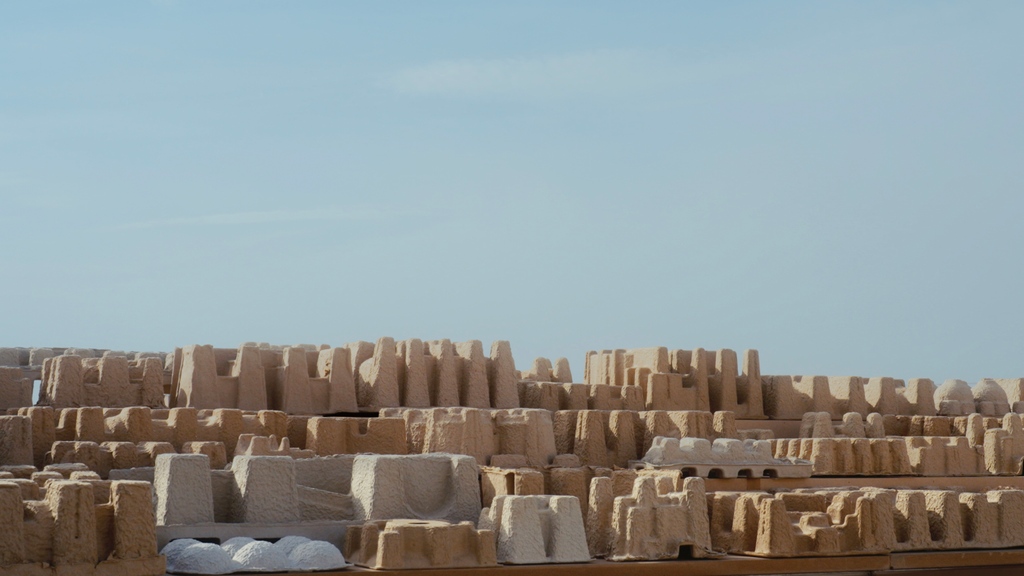 Kader Attia’s ‘Hypomnemata,' 2023, a mixed-media installation commissioned by the Sharjah Art Foundation, is currently on view through June 11 in the Sharjah Biennial 15: 'Thinking Historically in the Present.'

Click here for more info: bit.ly/3ZkyteJ