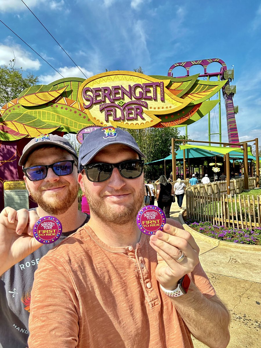 KoasterKyle's tweet photo. What a beautiful day to be a Platinum Pass Member at @BuschGardens! We love getting #FirstToRide access on the the brand-new, World’s Tallest, SERENGETI FLYER! #SerengetiFlyer #BuschGardensTampa @fuzzy00001 https://t.co/dcSjnT2Rd2