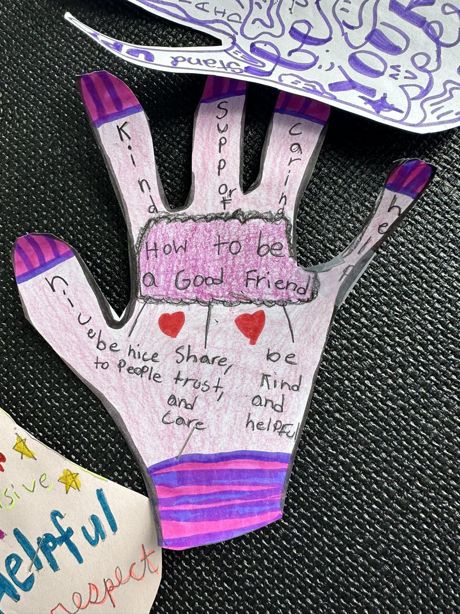 BPSHawks3's tweet photo. Collaborative art project with @BPSHawks5 for Pink Shirt Day. What makes a good friend? #BPSHawksRockPink #BPSHawks3 #BPSHawks5 #BPSHawks https://t.co/mx5SUUf61d