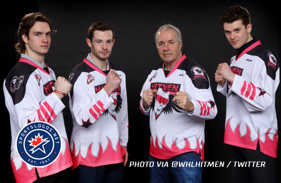 sportslogosnet's tweet photo. WHL’s Calgary Hitmen unveil new Bret Hart-inspired uniforms #wwe #wwf 

Check it out: https://t.co/GdOdy0jKTb https://t.co/xpUI57Tq3u